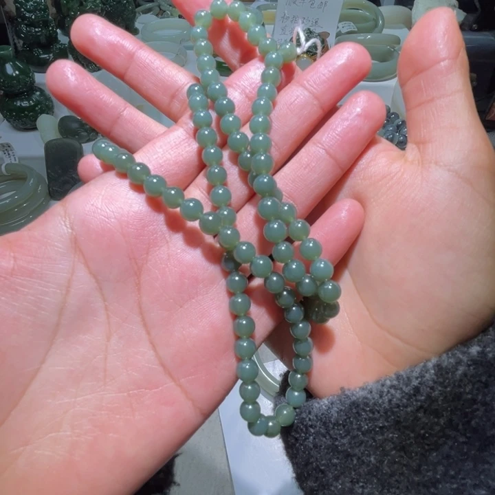 圆***圈和田玉未镶嵌手链