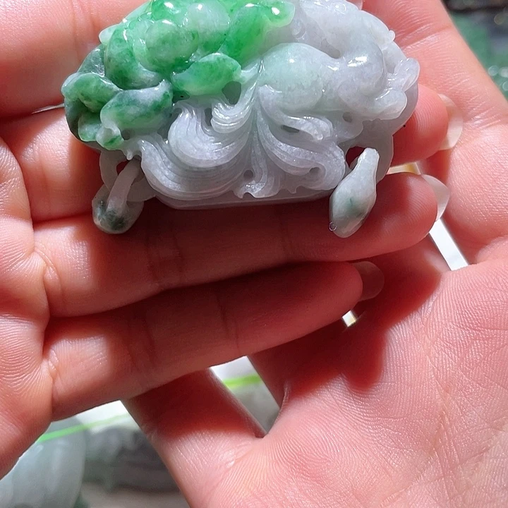 翡翠未镶嵌颈饰天然