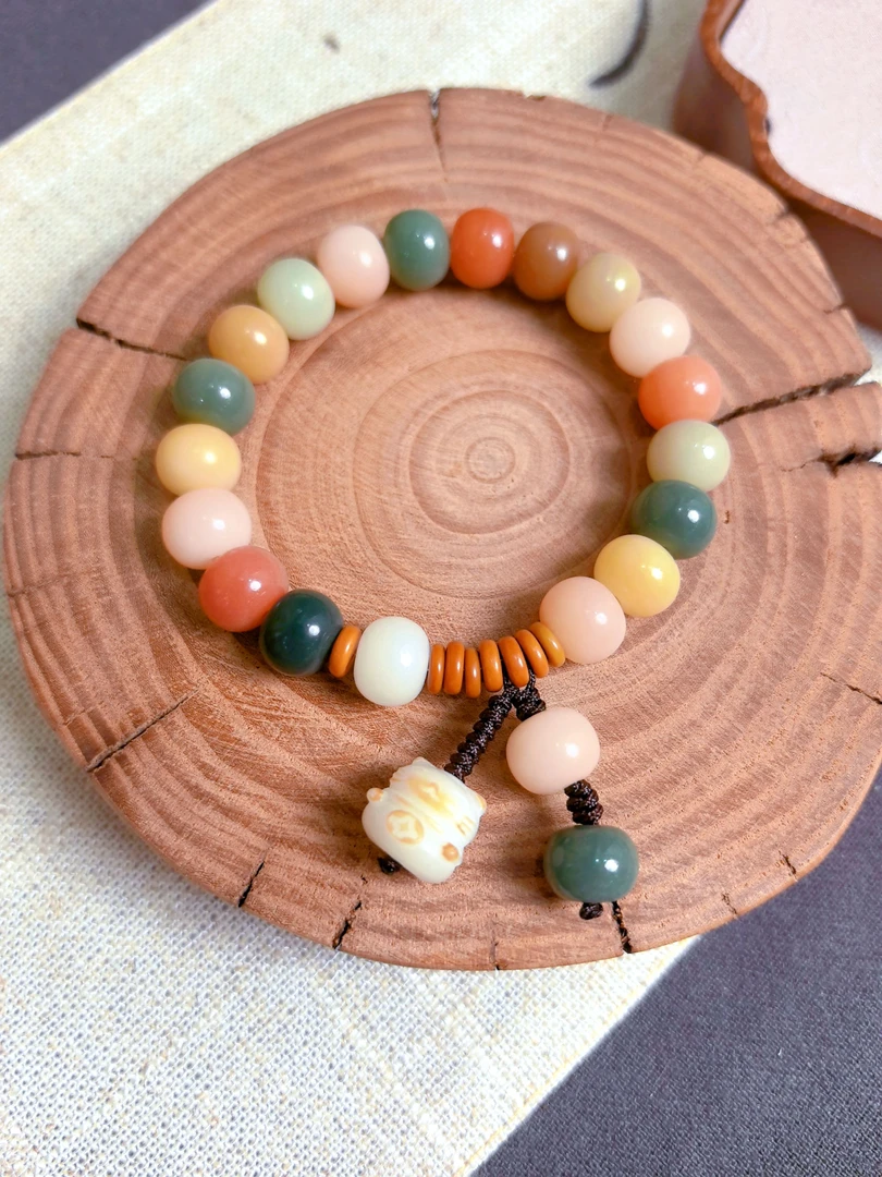 （梦幻花语）多宝保真菩提单圈手串小猫吊坠男女同款文艺小众设计