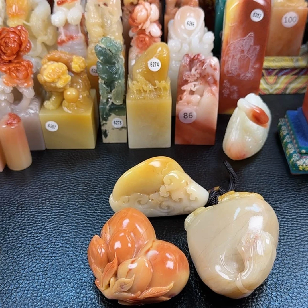 【闪购商品】寿山石印石喵*胖寿山石印章