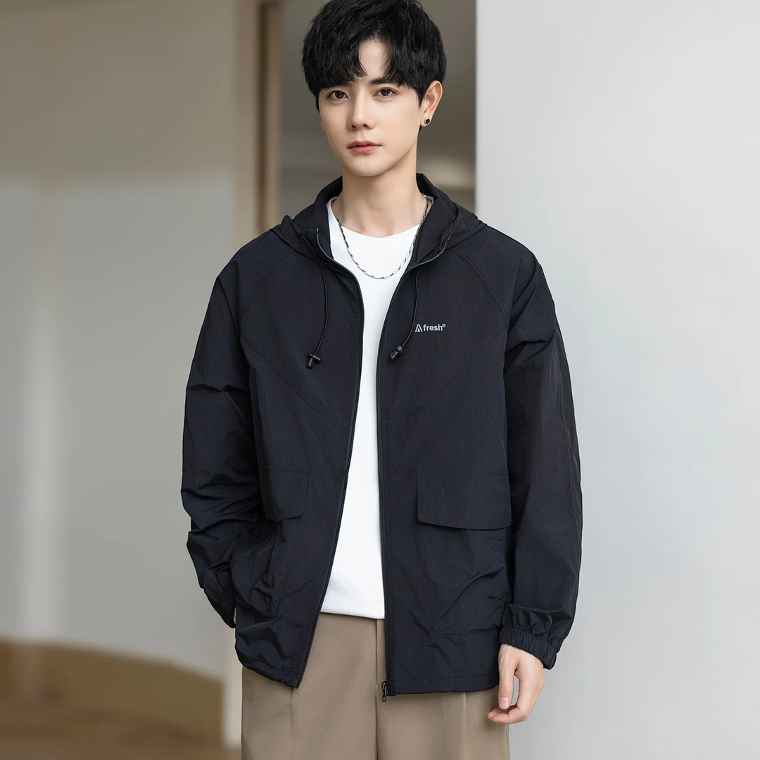 男士户外防晒服2025夏季新款防晒UPF50+休闲型上衣潮流夹克外套男