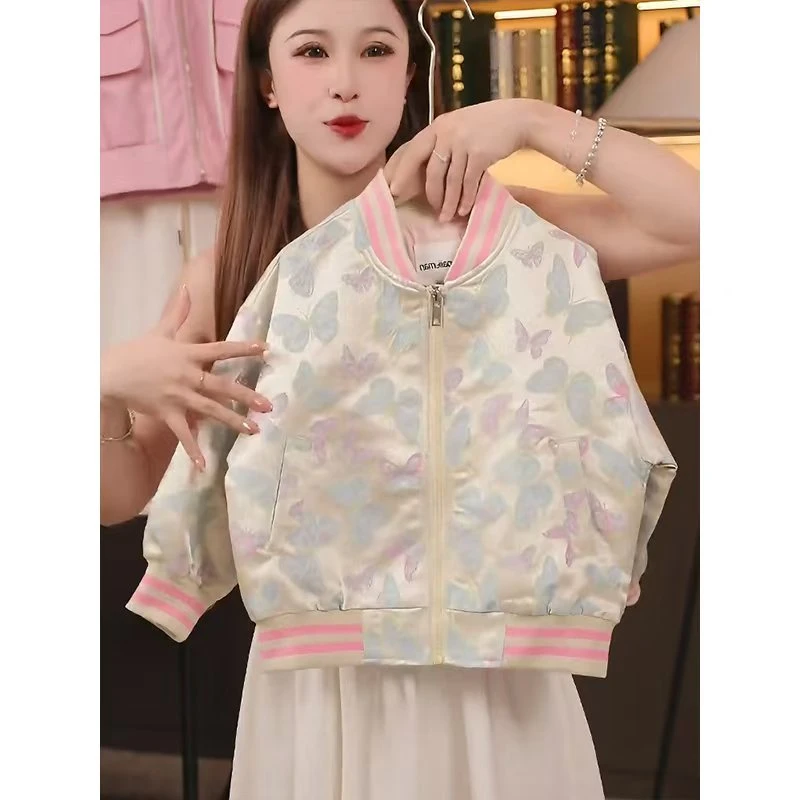 女童棒球服外套春秋2025新款潮儿童休闲上衣韩版女孩时髦夹克洋气