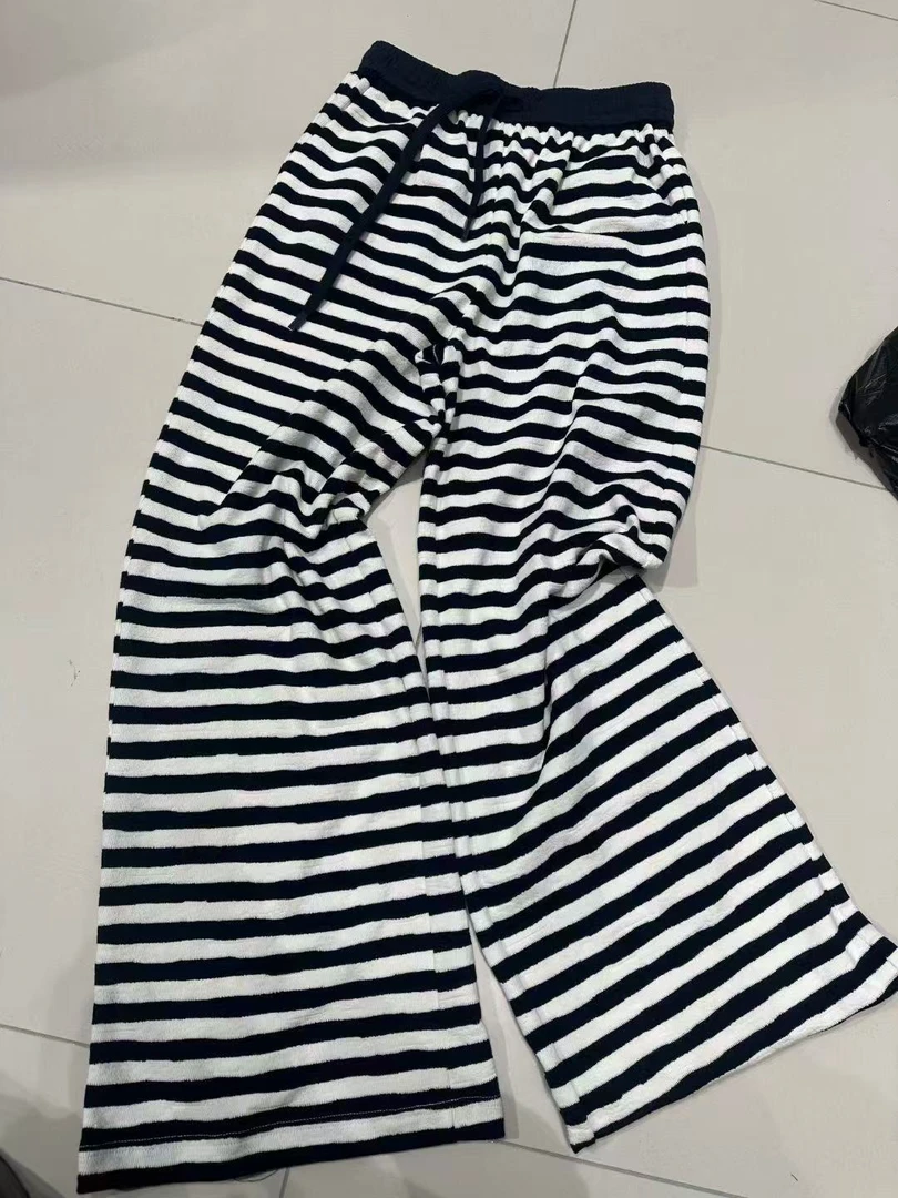 【南油熙熙】韩版潮流阔腿高腰黑色休闲长裤宽松时尚女款阔腿裤裤子