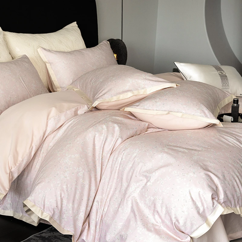 YF 0350 新款数码印花澳棉系列四件套 碎花予你-粉