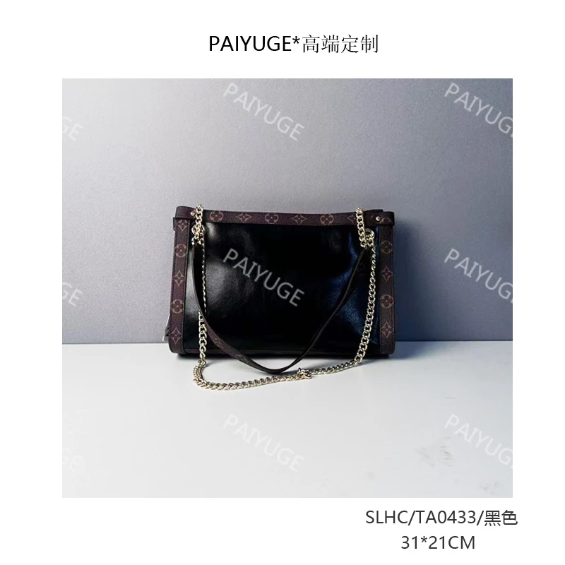SLHC/TA0433/黑色 paiyuge高端订制女士手提单肩斜挎包2072孤品