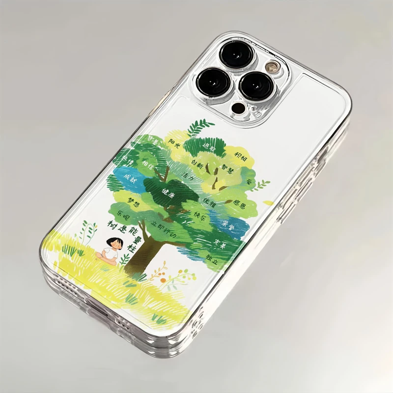 能量大树适用苹果iPhone16promax14小米15华为70手机壳12太空MT