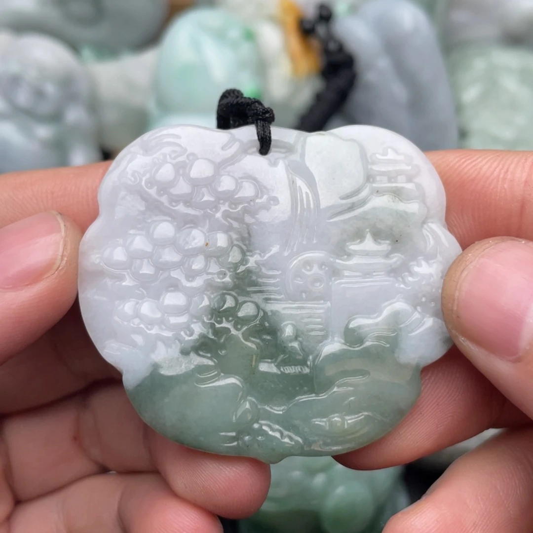 翡翠未镶嵌吊坠(不含链)