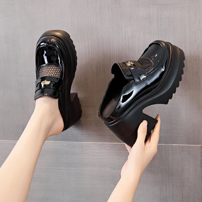 【小辣椒公主10CM增高跟】半拖鞋女夏2025新款时尚包头拖外穿凉拖鞋