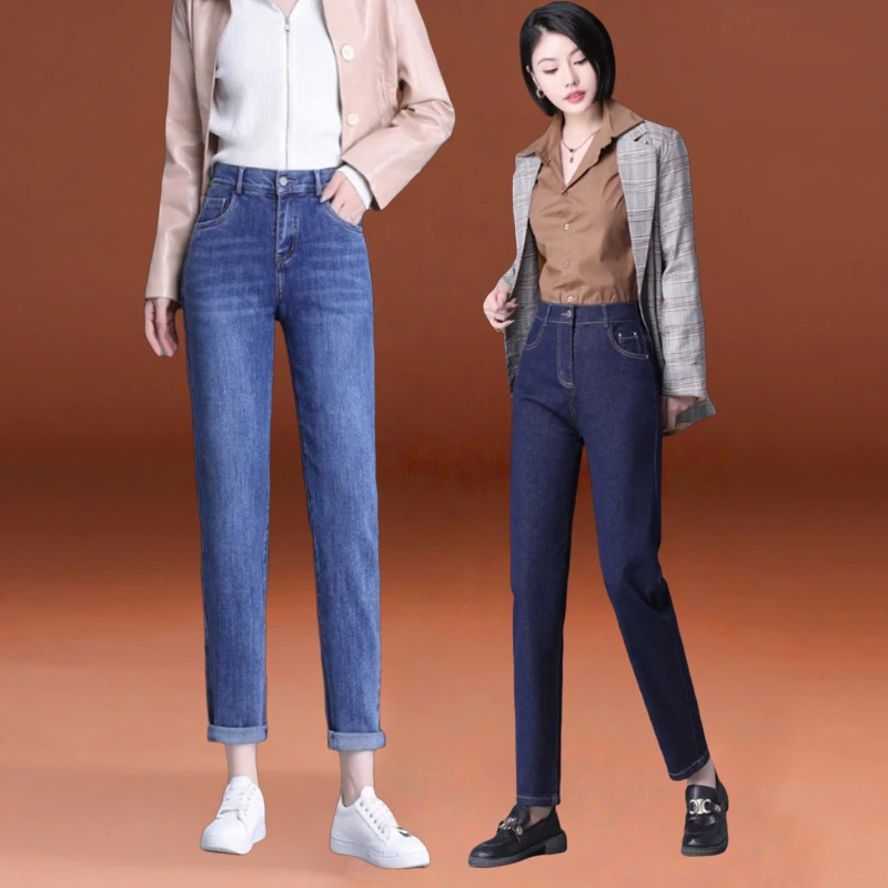 哥弟阿玛施正品牛仔裤女款2025新款爆款春秋高品质弹力紧身铅笔裤