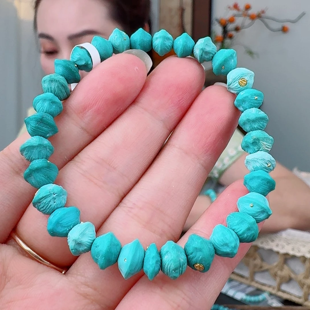 未镶嵌绿松石珠宝奇石