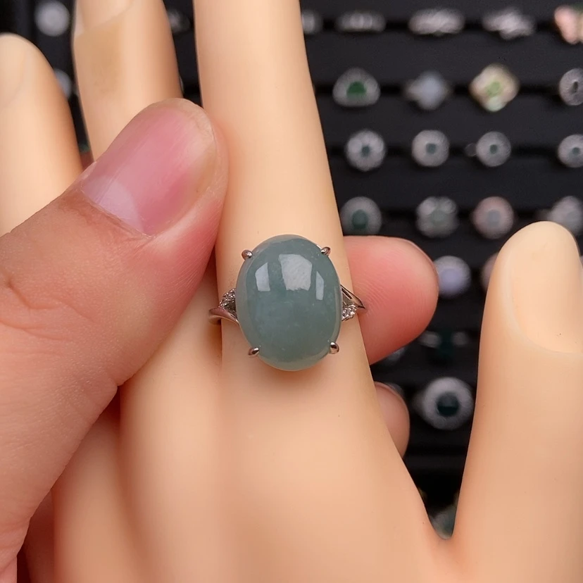 【闪购商品】银S925镶嵌戒指翡翠