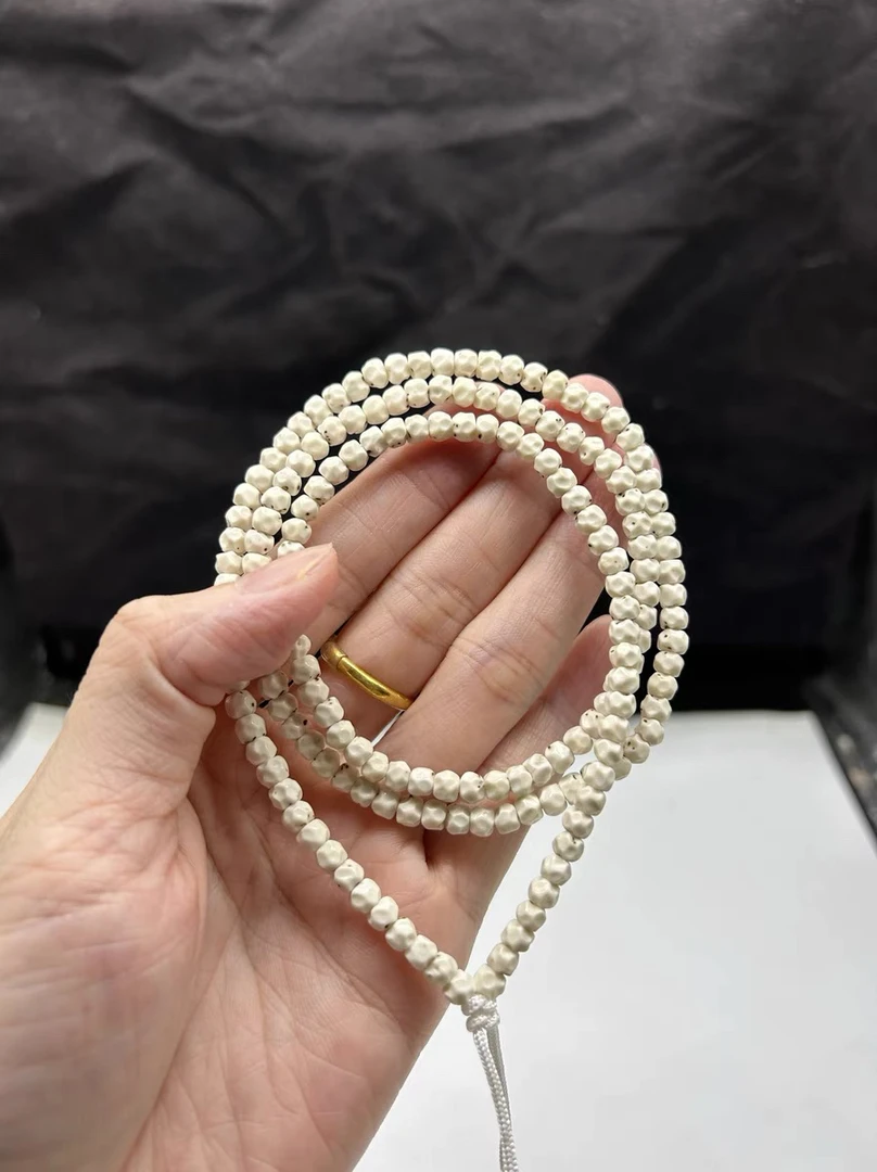 猛货镇店级收藏款海南星月菩提原生态白4X5手工无相找星星可代盘
