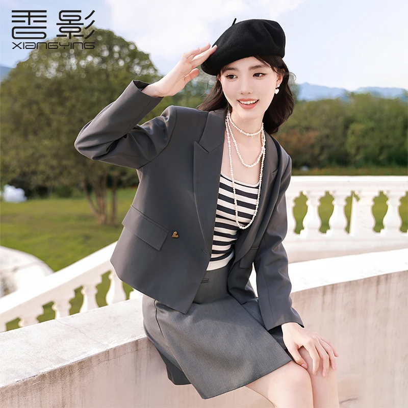 I833152西装 香影小西装外套女春秋季新款高级感小个薄荷曼波