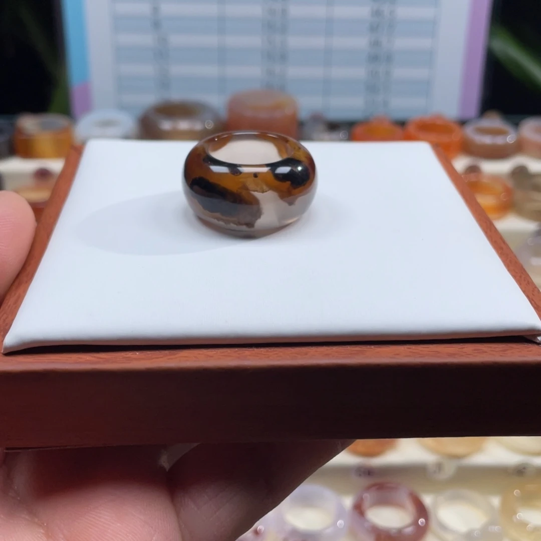 玛瑙/玉髓未镶嵌戒指Z16.3港12