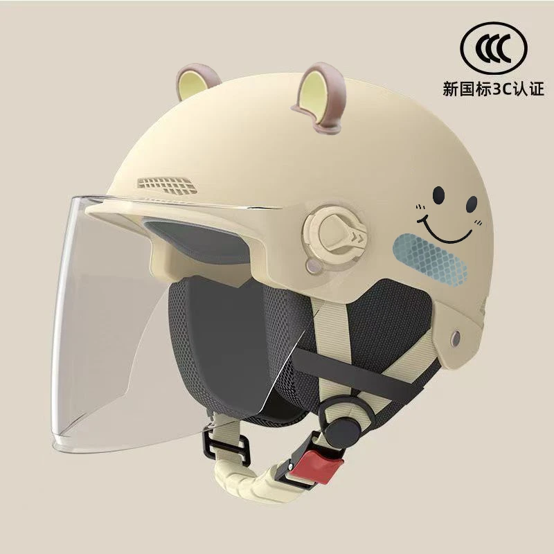 夏季专用3C认证新国标骑行电动车头盔男女四季轻便透气摩托车半盔