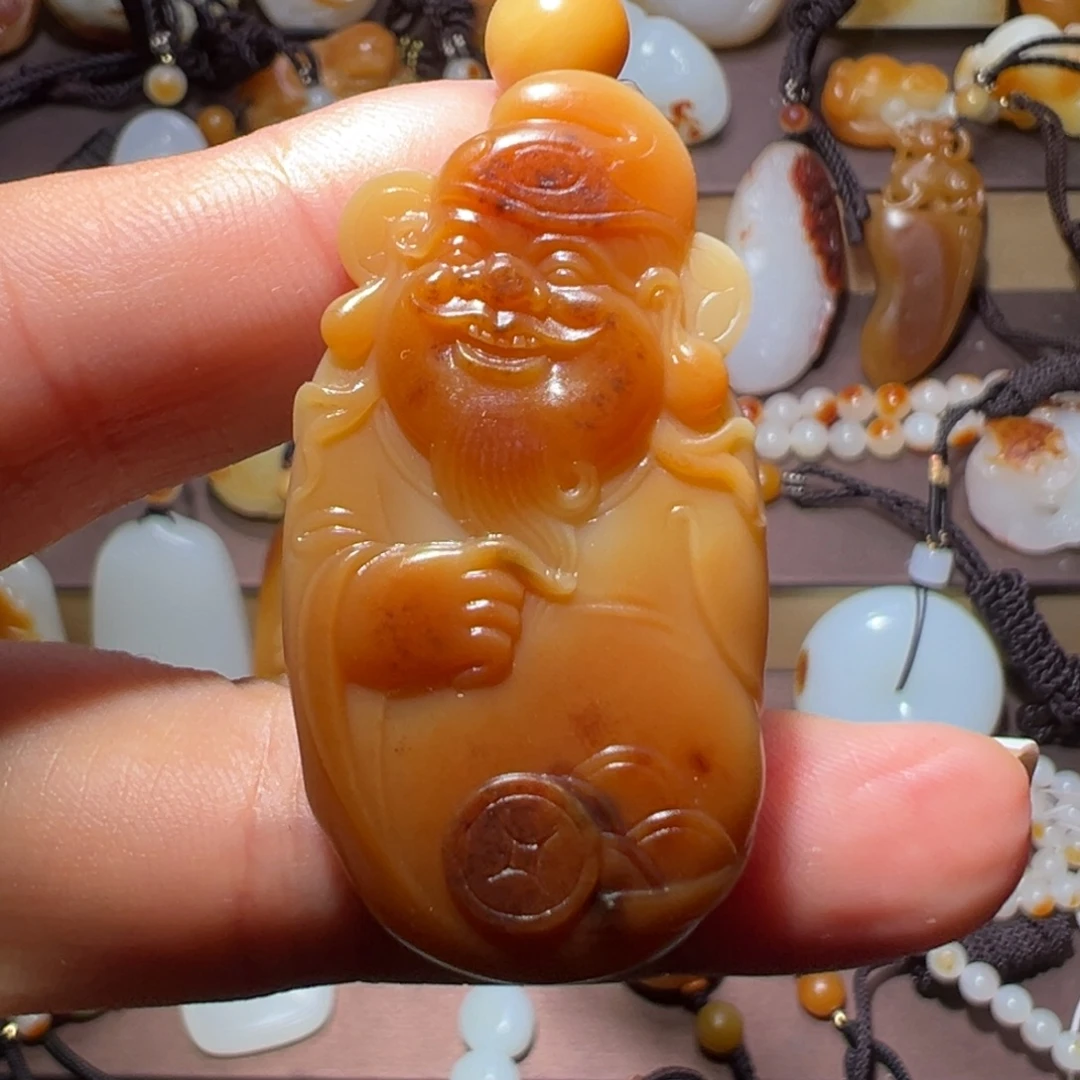 赵***涯和田玉未镶嵌颈饰