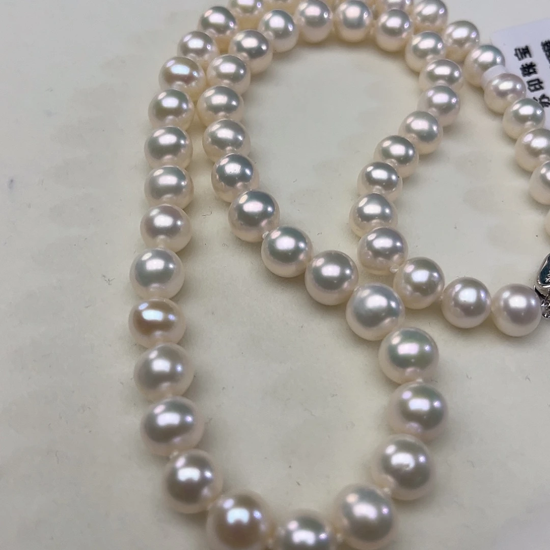 银S925镶嵌淡水珍珠颈饰