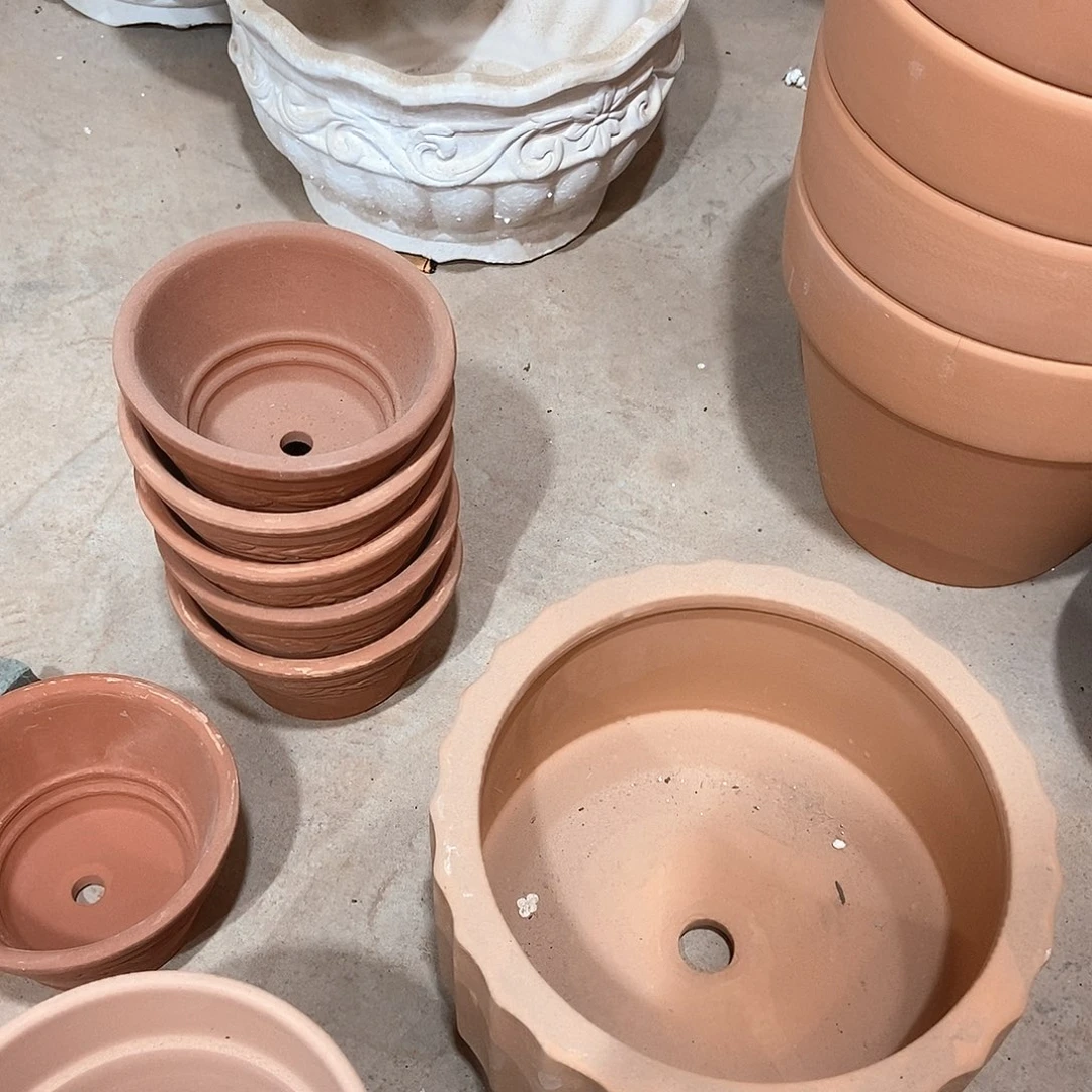 红陶不****牛红陶竖纹20×12-1个