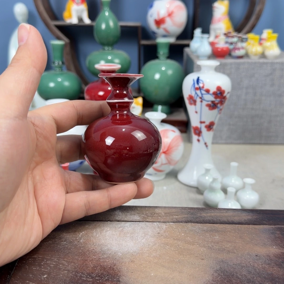 陶瓷手工小花器摆件