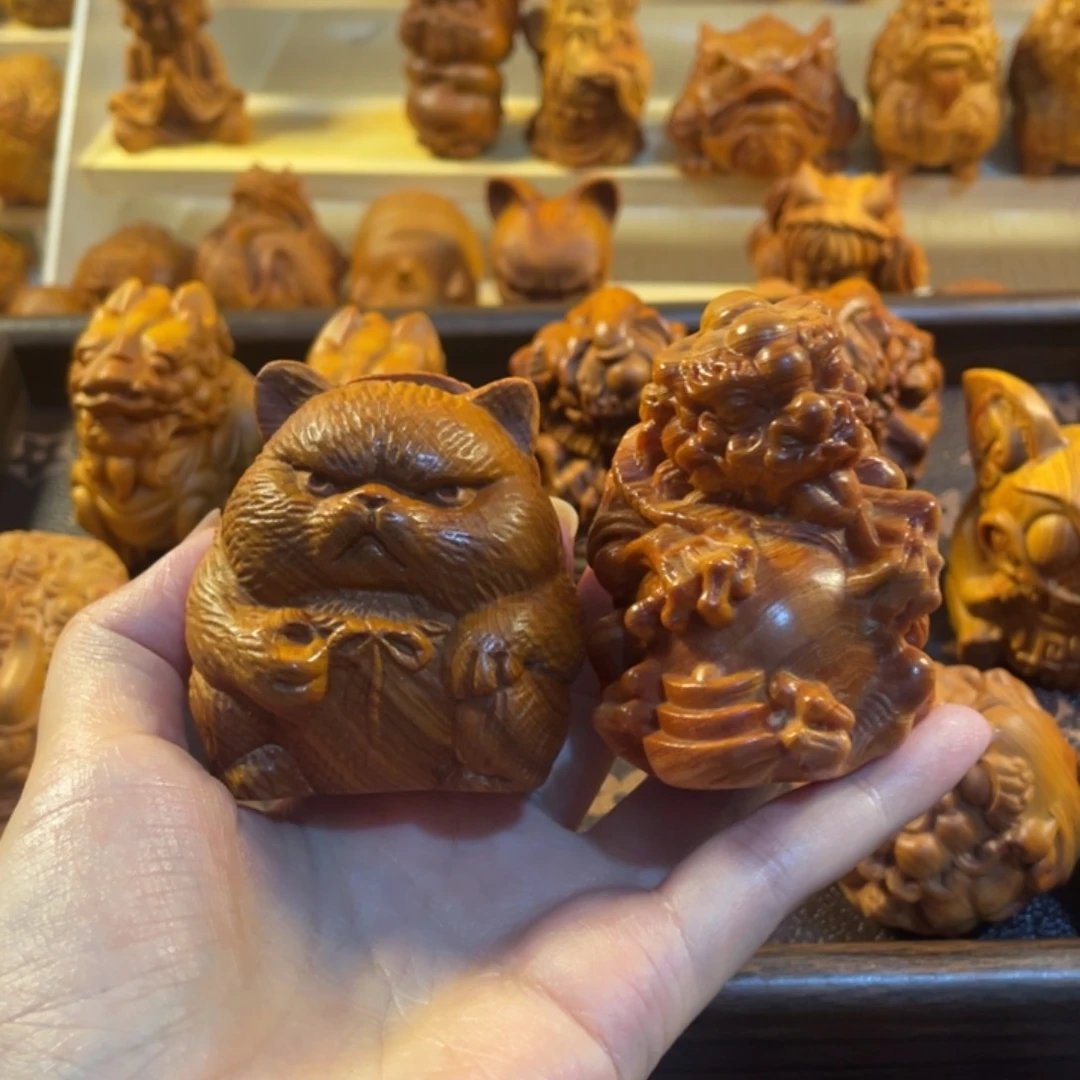 牧***r木雕太行陈化崖柏手把