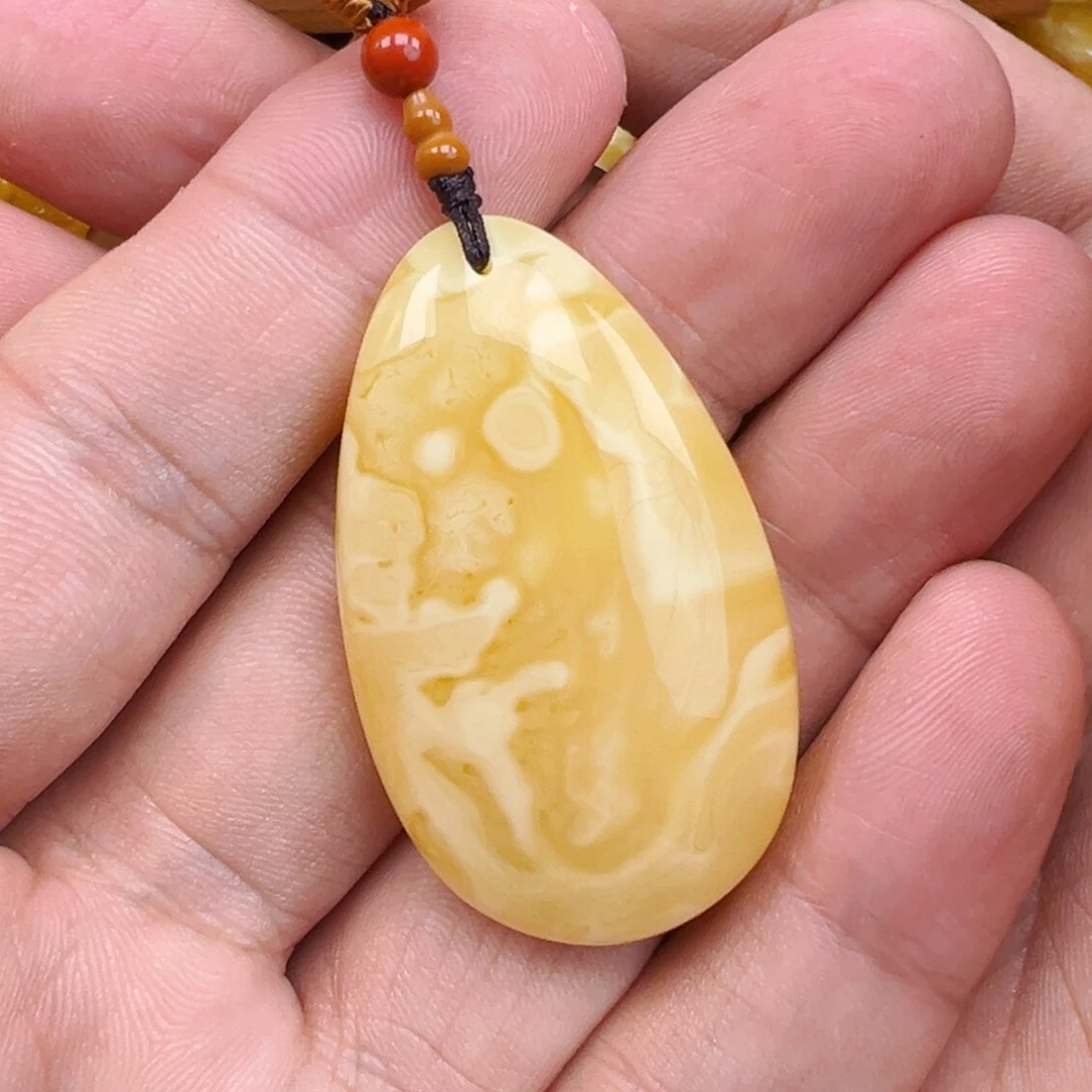 蜜蜡未镶嵌珠宝奇石蜜蜡吊坠10克