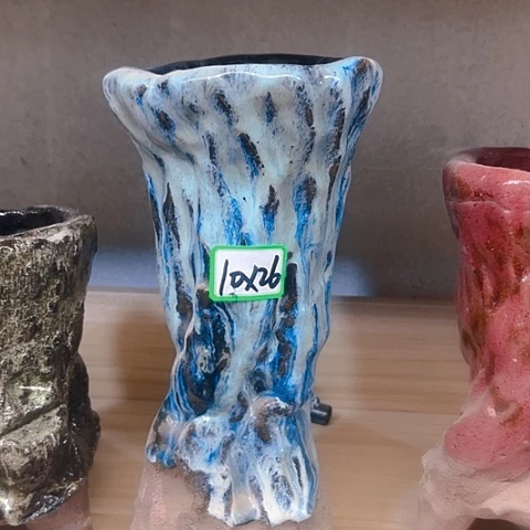 @**?粗陶花盆手工花盆制作就这样