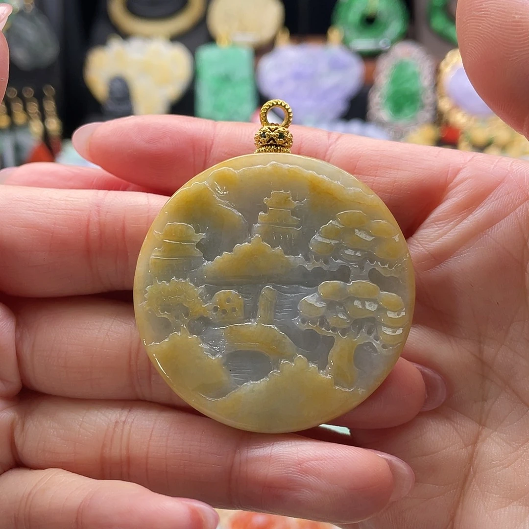 翡翠未镶嵌颈饰代编织