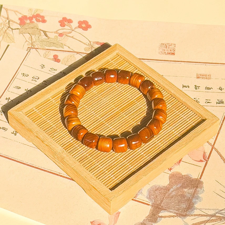 柏小宋太行崖柏桶珠手串单圈（拍一发三）