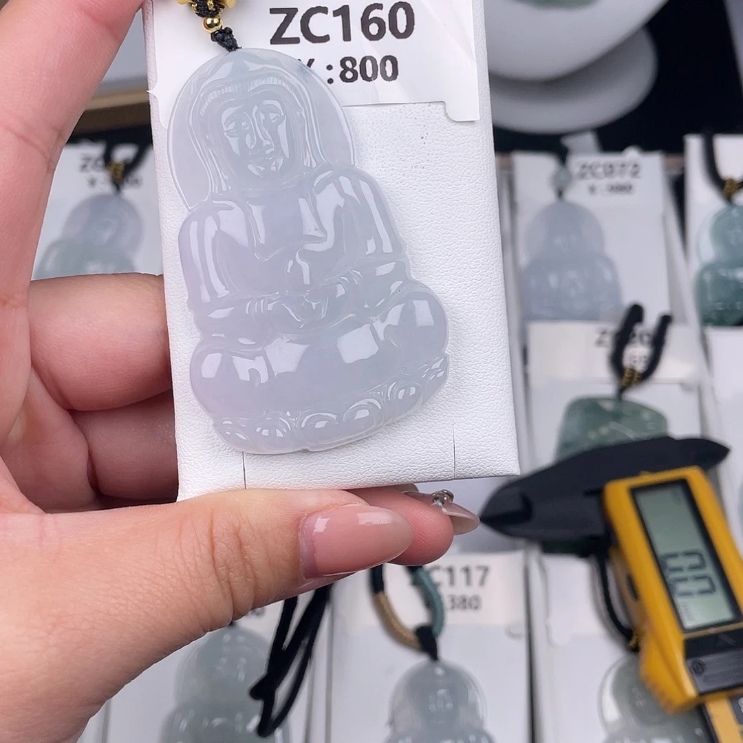 翡翠未镶嵌颈饰zc160