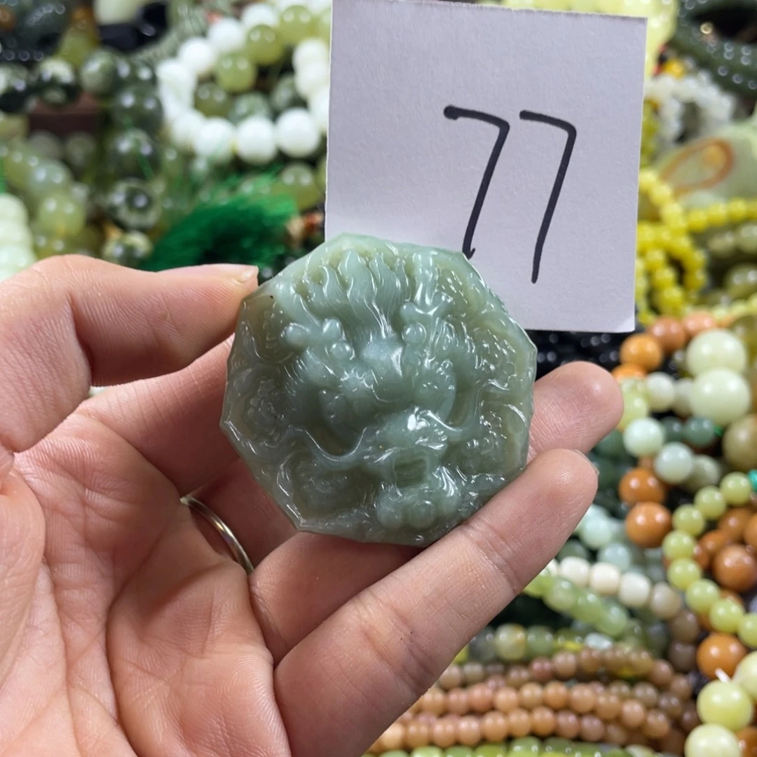 未镶嵌蛇纹石玉手链