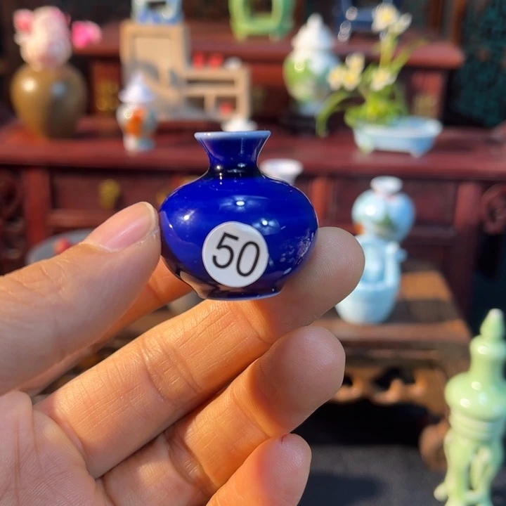 摆件微陶老王迷你花瓶