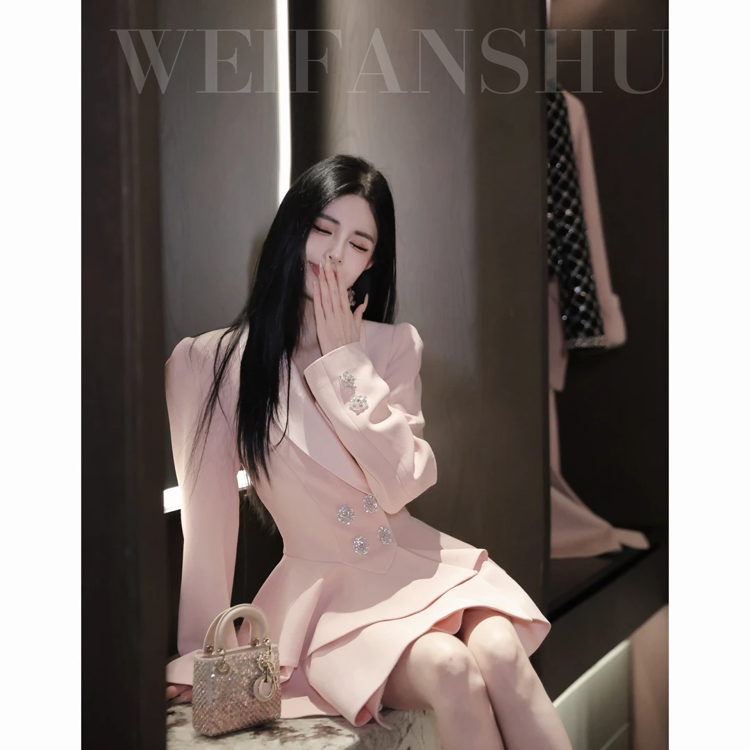 WEIFANSHU/魏凡舒【千金回归】早秋新款名媛气质时尚优雅减龄西装裙