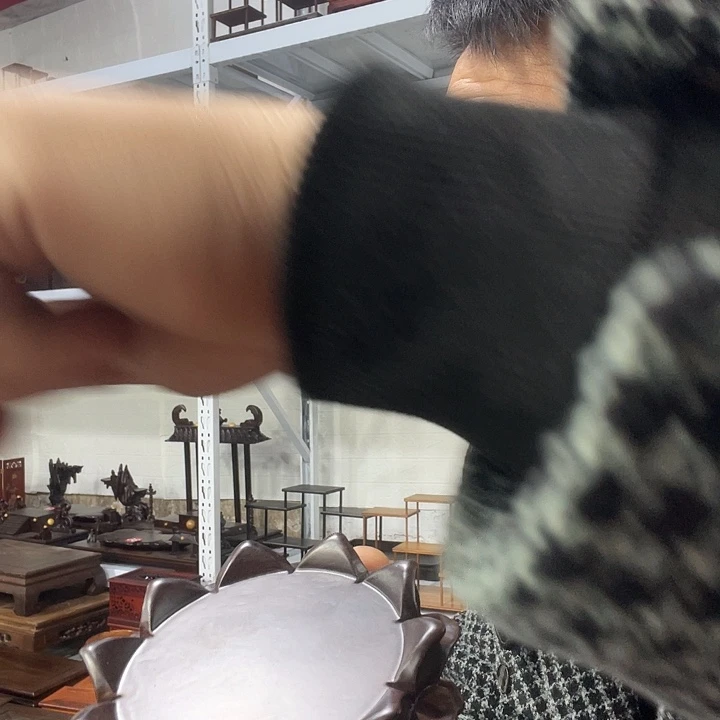 香榧木红木底座工艺品8