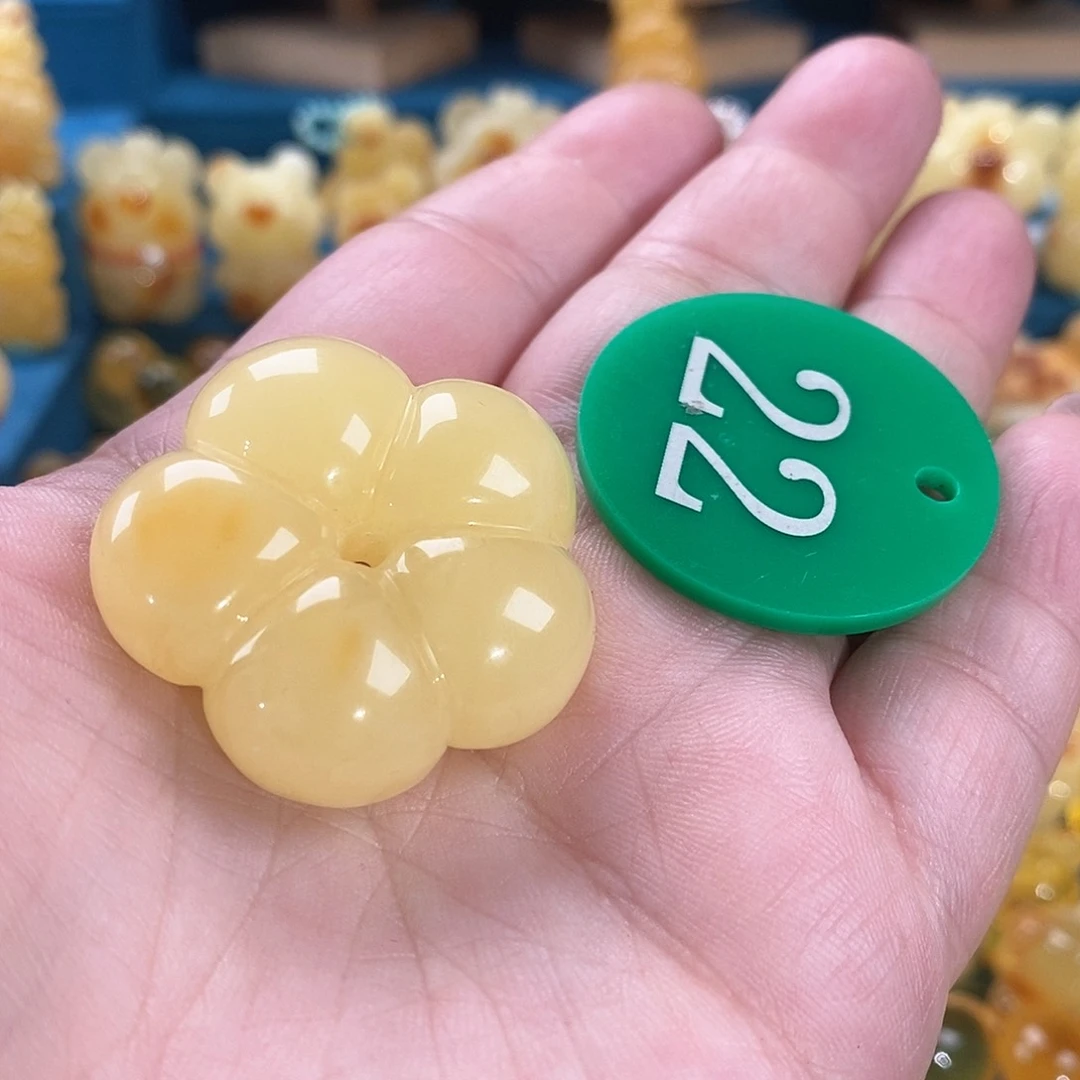 琥珀颈饰未镶嵌H*Y定制万能扣头