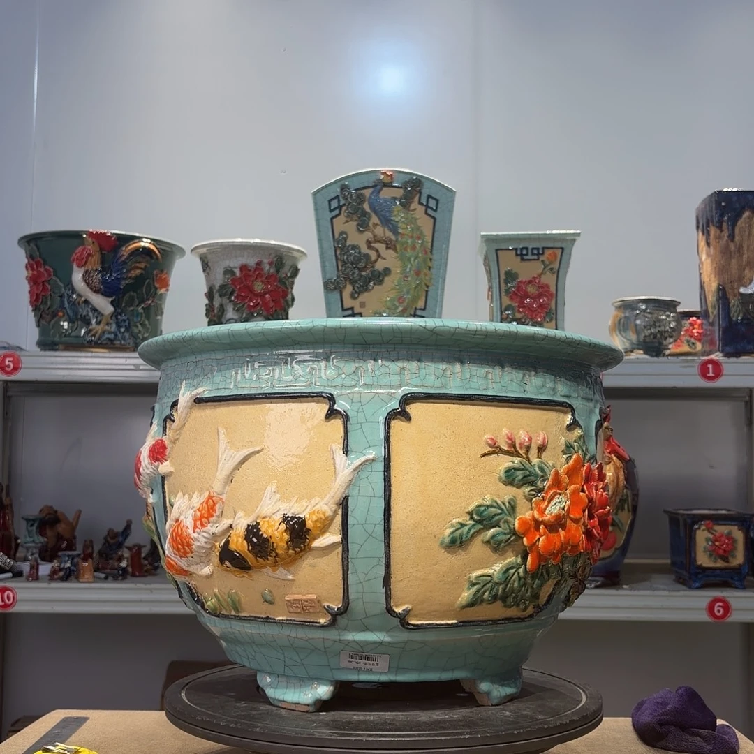 s***r精品石湾花盆高端大气