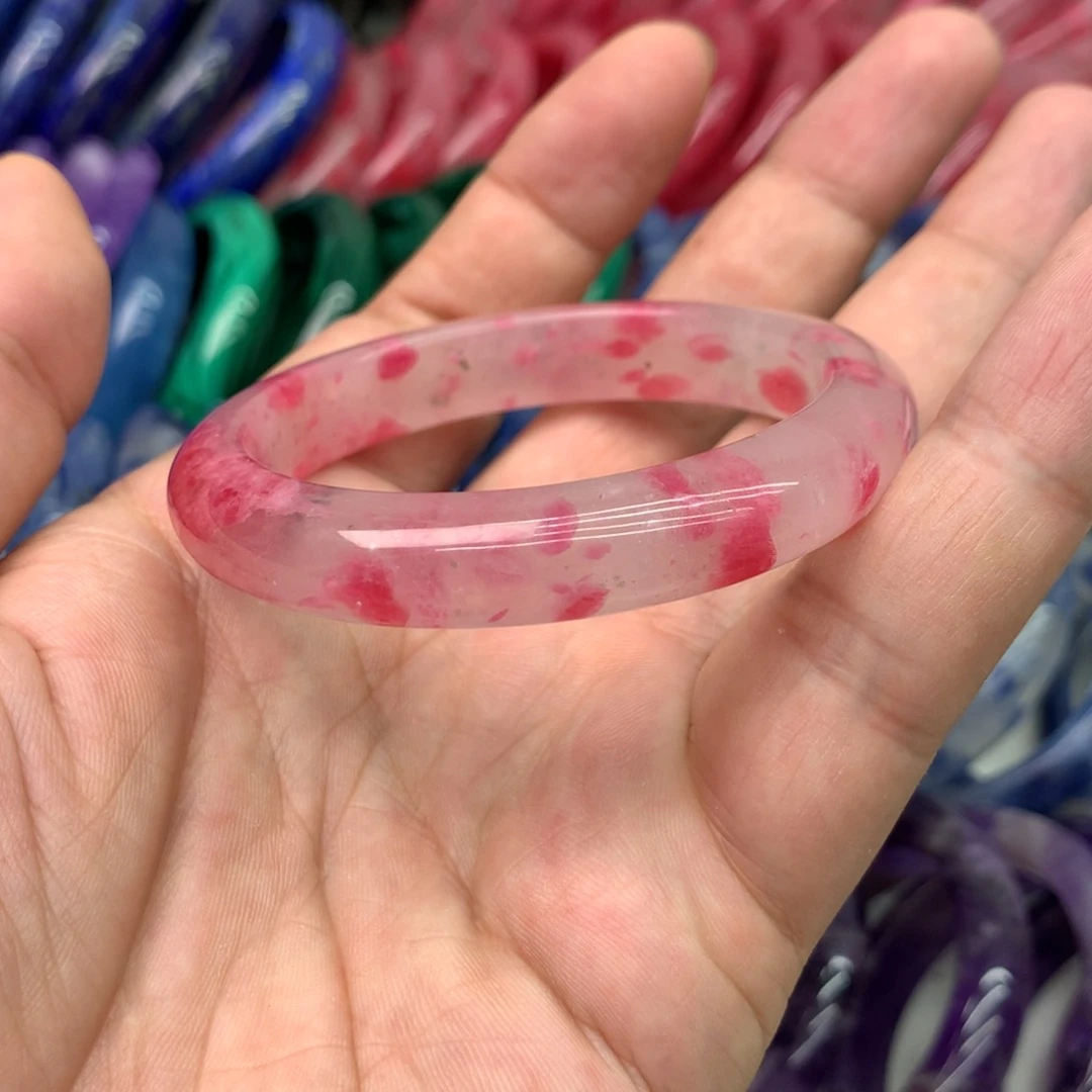 蔷薇辉石未镶嵌手镯