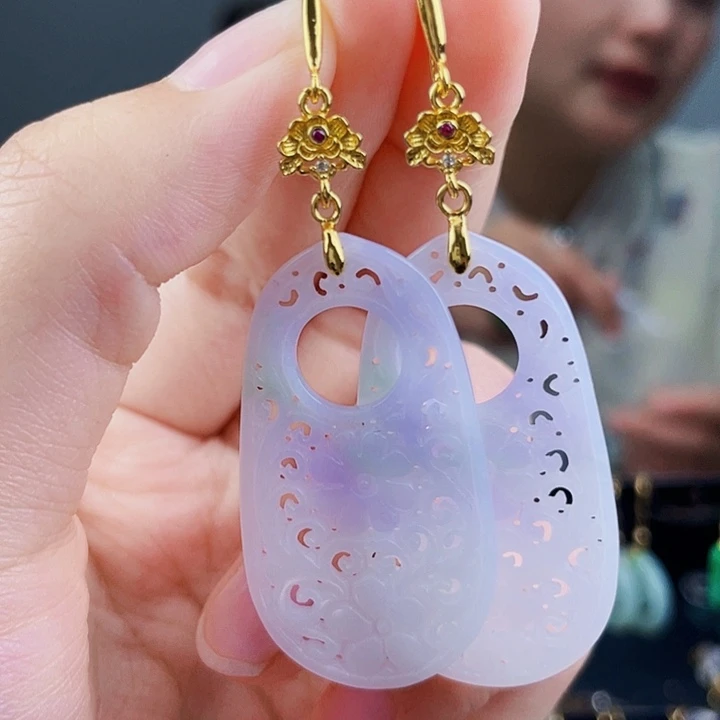 翡翠耳饰未镶嵌饰品