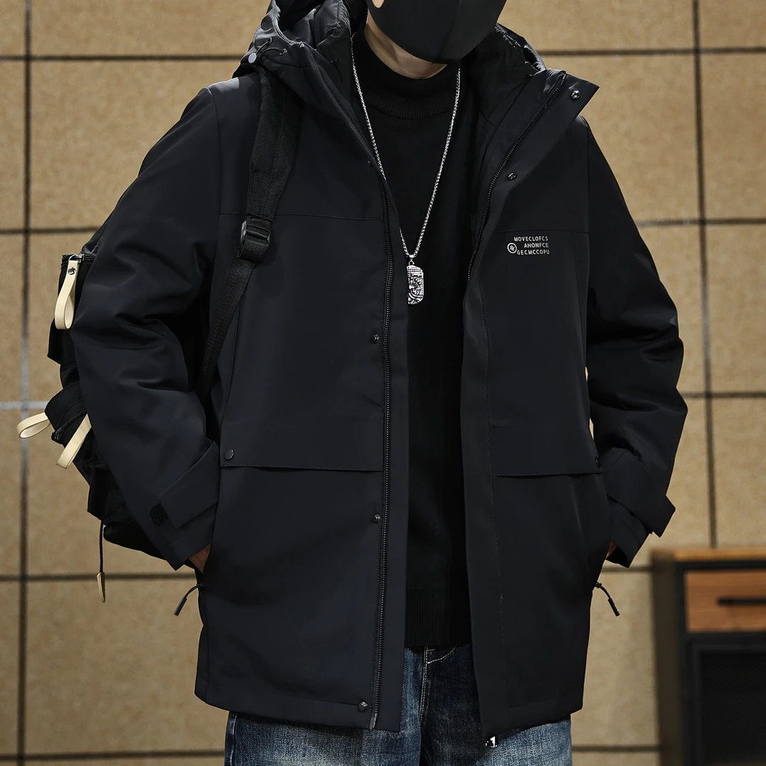 【可拆卸内胆】连帽羽绒服男冬季新款防寒保暖85鸭绒外套男装宽松潮