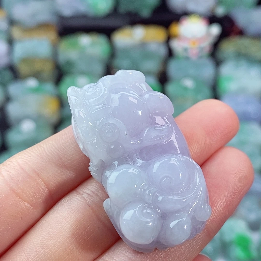 颈饰未镶嵌翡翠天然