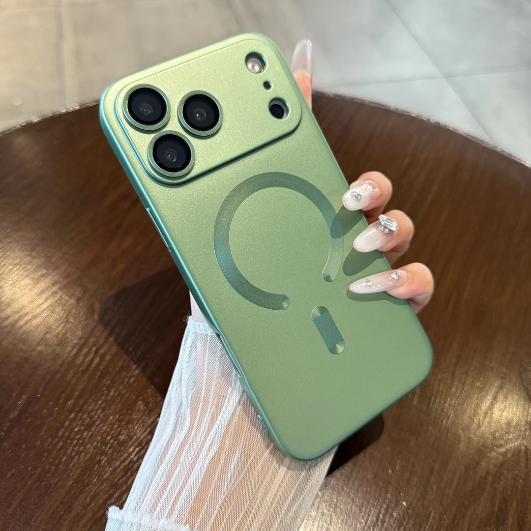 适用于苹果17promax手机壳自带镜头膜磁吸网红男女款数码配件轻奢