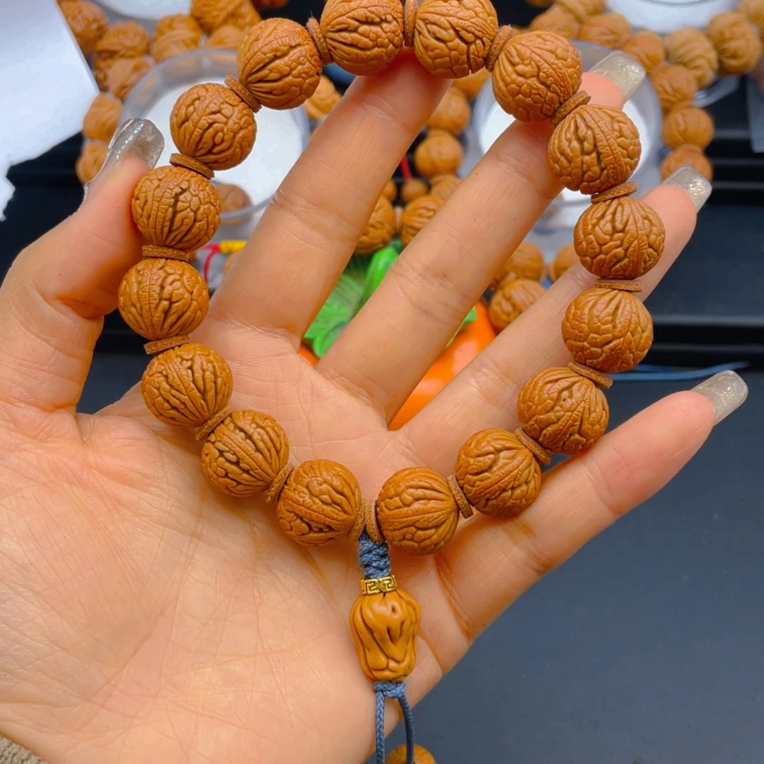 桃核手串亿*见健健康康平平安安13