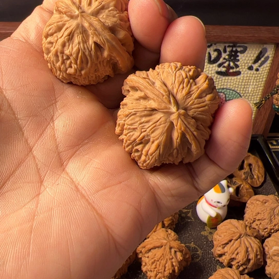 吊坠文玩核桃白狮子36