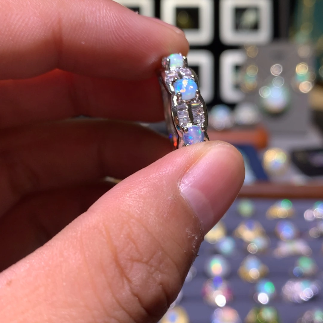 欧泊合金欧泊戒指