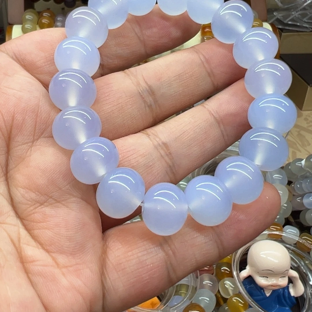 钞***票玛瑙/玉髓未镶嵌手链