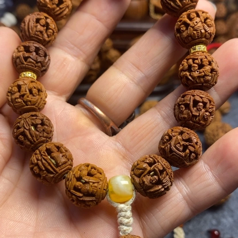 【闪购商品】核桃手串/手链老**玩桃核雕刻