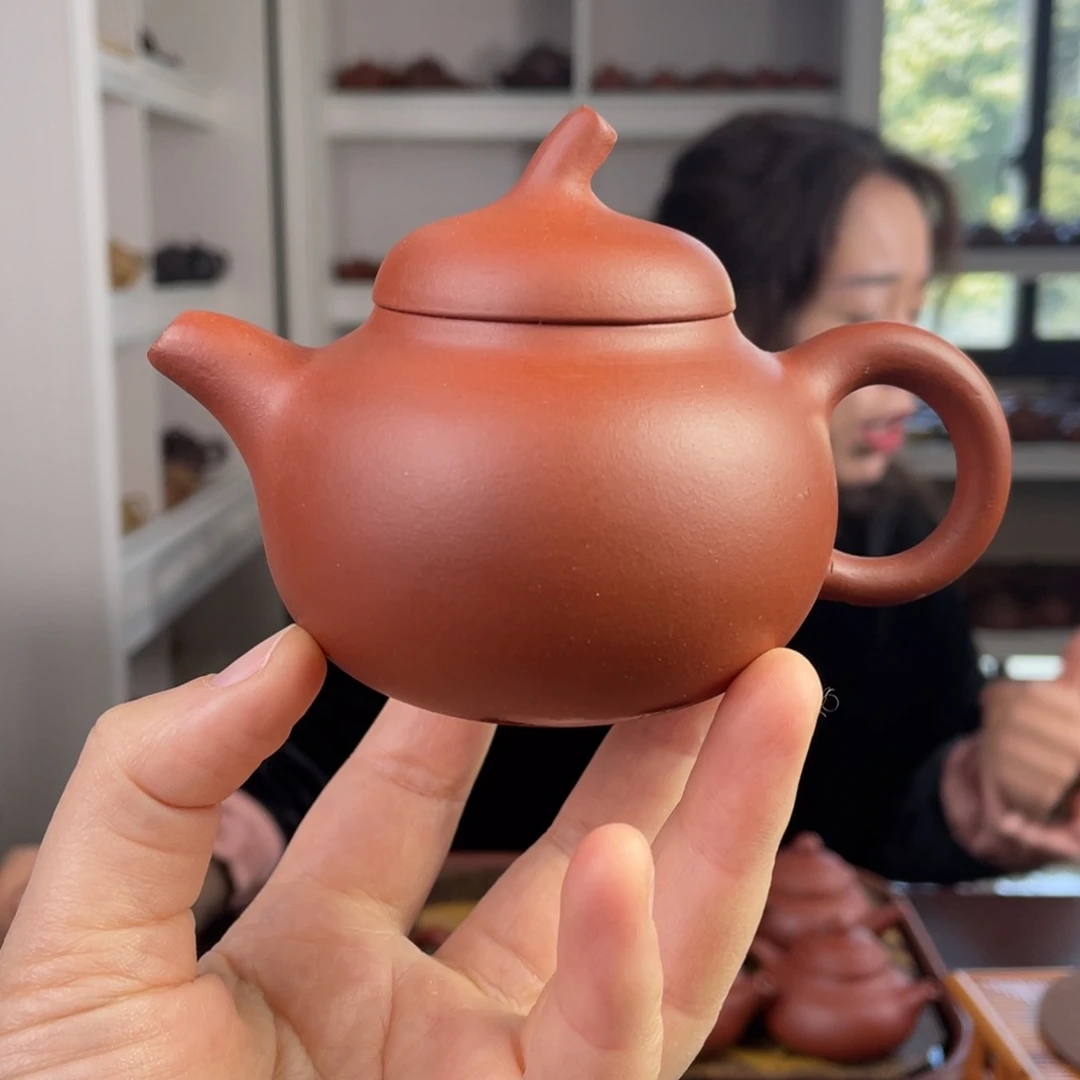 紫砂茶壶红清水茄瓜160cc