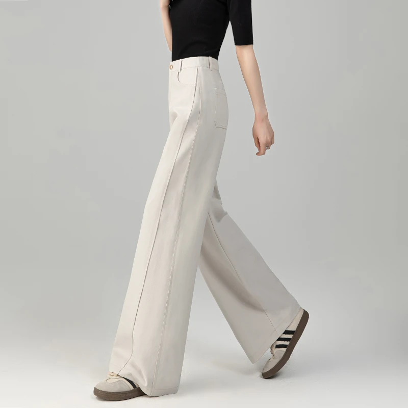 念吾休闲阔腿裤女2025新款夏季今年流行的梧桐垂感高级感直筒长裤