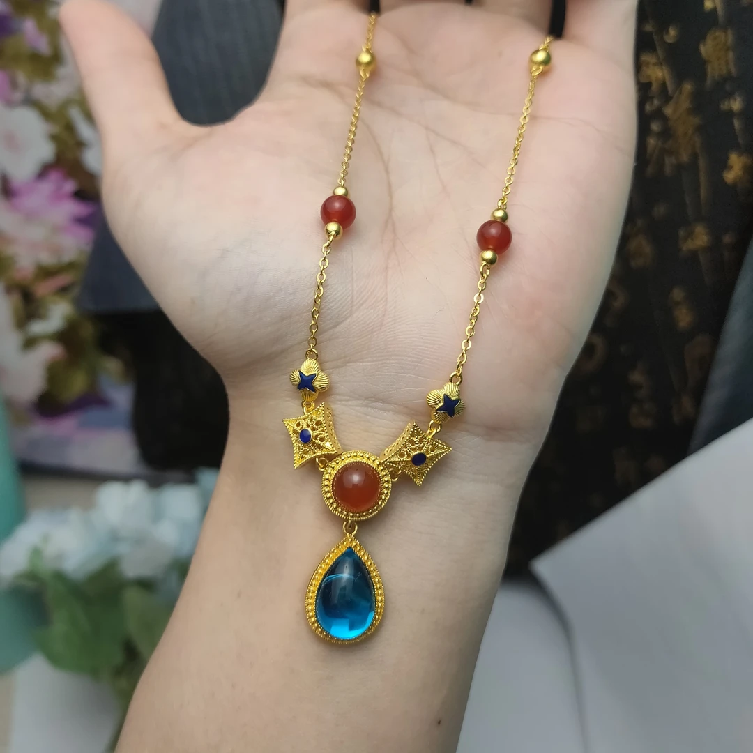 足金999镶嵌套链