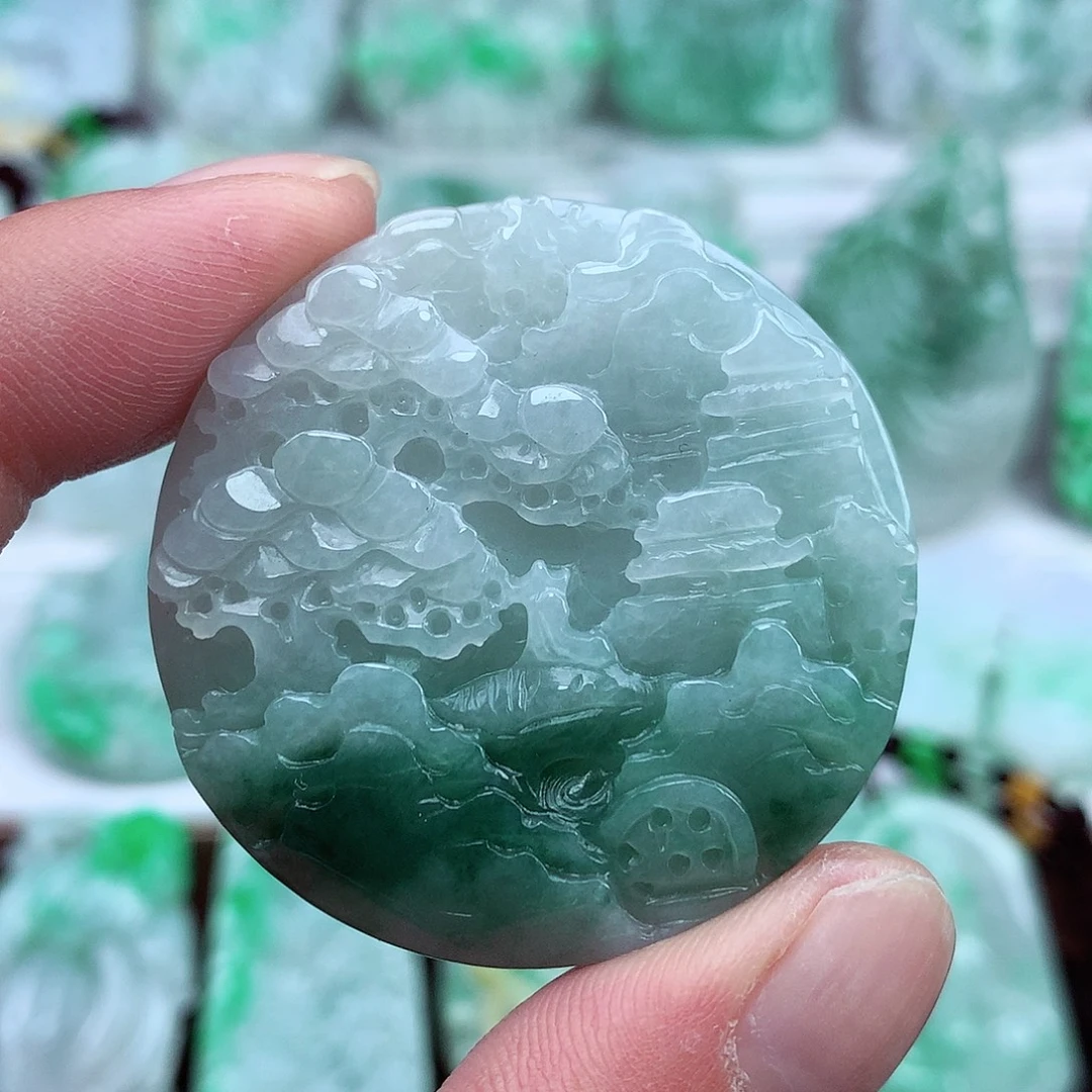 翡翠未镶嵌颈饰翡翠吊坠