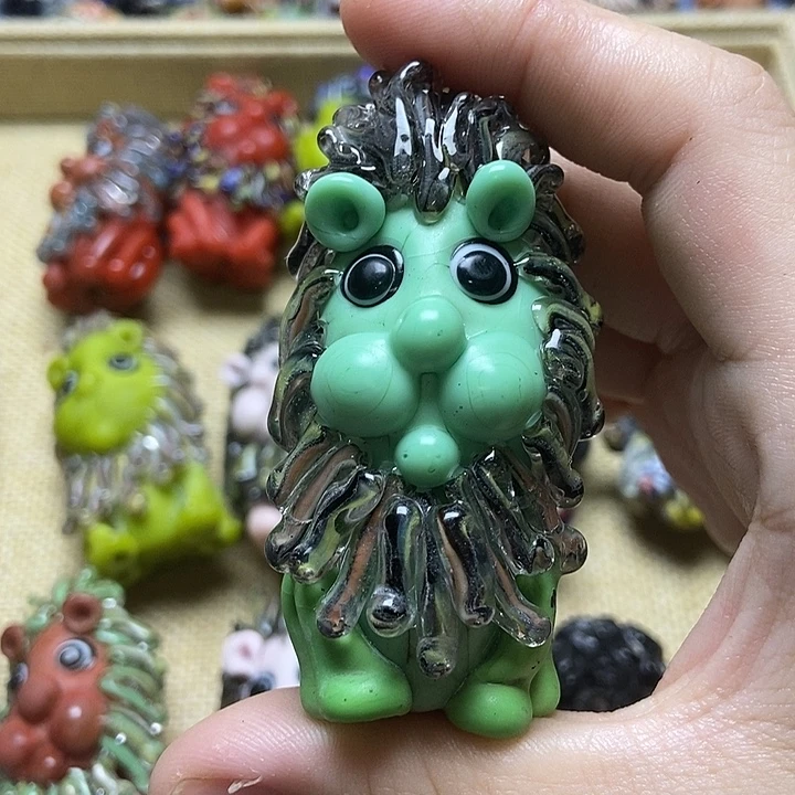 琉璃颈饰新款狮子08